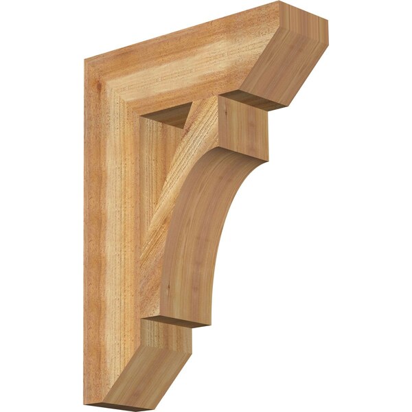 Ekena Millwork Westlake Slat Rough Sawn Bracket, Western Red Cedar, 6"W x 20"D x 28"H BKT06X20X28WTL06RWR - main